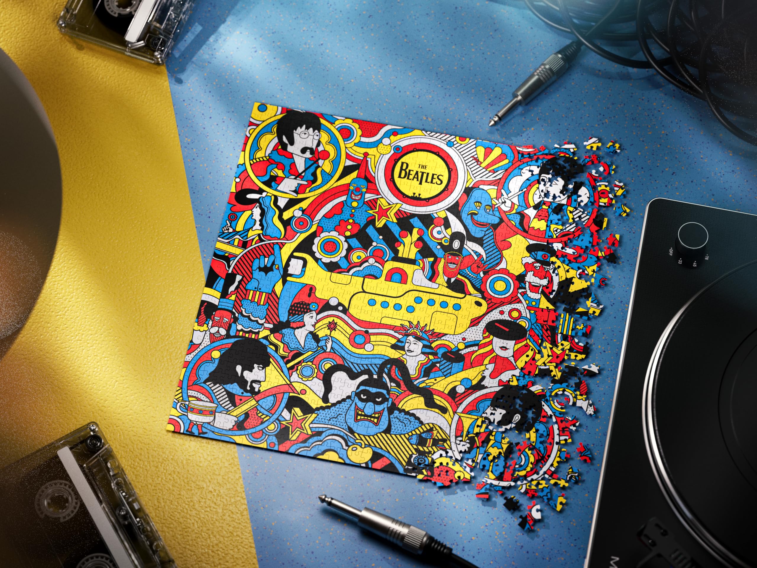 Amazon.com: theory11 Beatles Yellow Submarine 1000 Piece Jigsaw